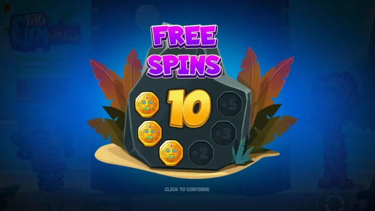 Tiki Elements slot dengan tema tropis dan simbol topeng tiki
