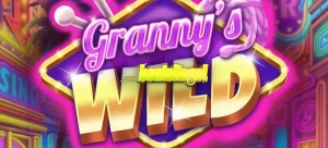 Tampilan visual karakter Nenek dalam permainan slot Granny’s Wild yang penuh warna